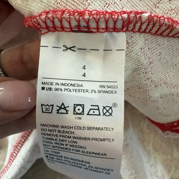 Janie and Jack Red Floral Jacquard Dress Girls Size 4 Holiday Party - Picture 8 of 8